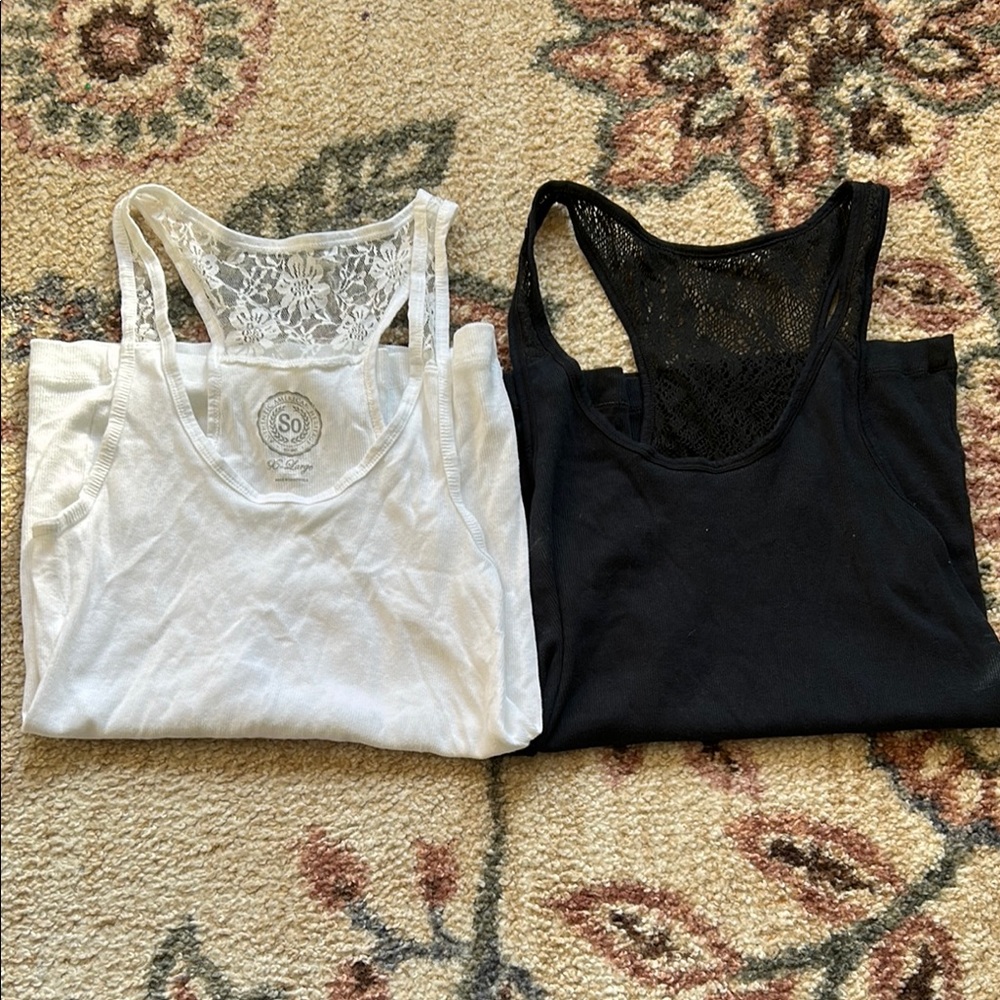 SO XL Lace Back Tank Top Bundle